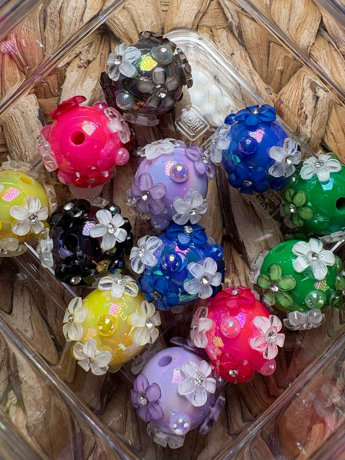 Bulk Bag- Specialty Clay Flowers- 12pc- S111