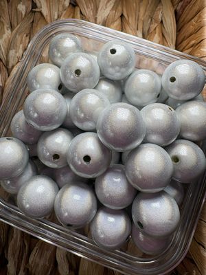 16mm Silver Lightbulb Bead