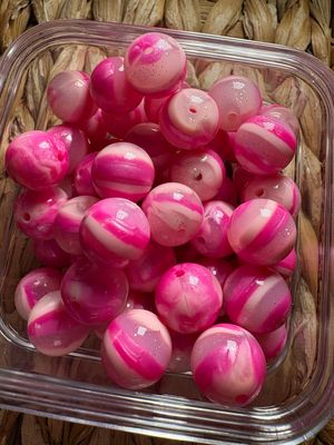 15mm Bubble Gum Liquid Silicone Bead
