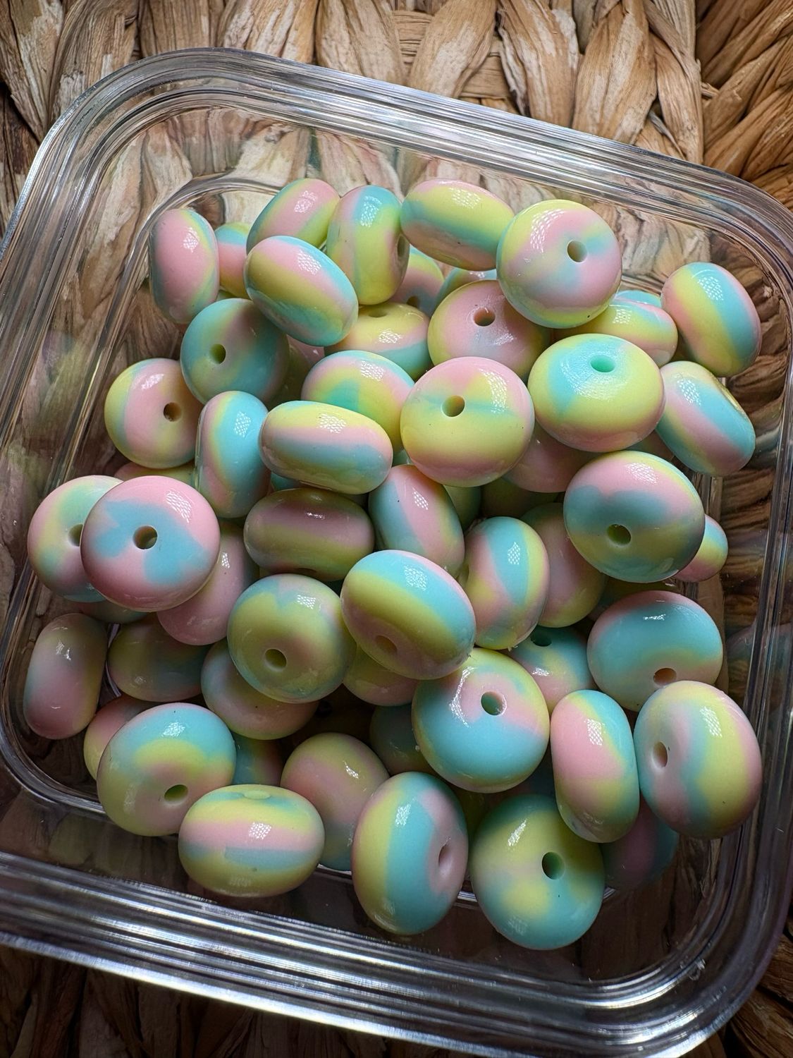 Cotton Candy Abacus Spacer