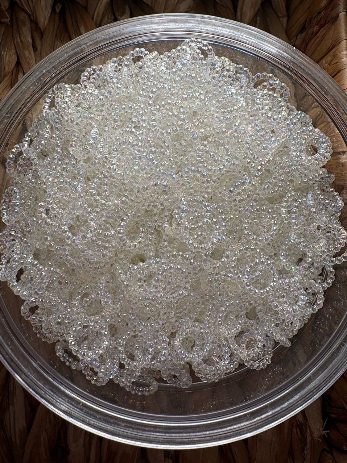 Bulk Bag- Pearl Spacers- 500+pcs