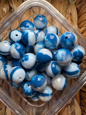 15mm Blue Lagoon Liquid Silicone Bead