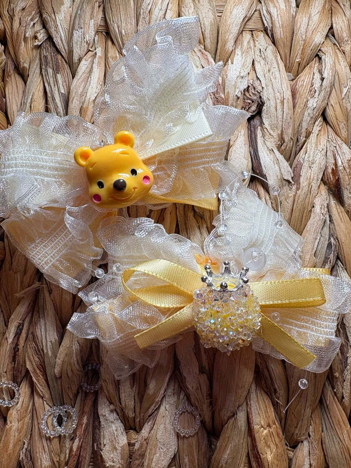 Honey Bear Sugar Bow Bead
