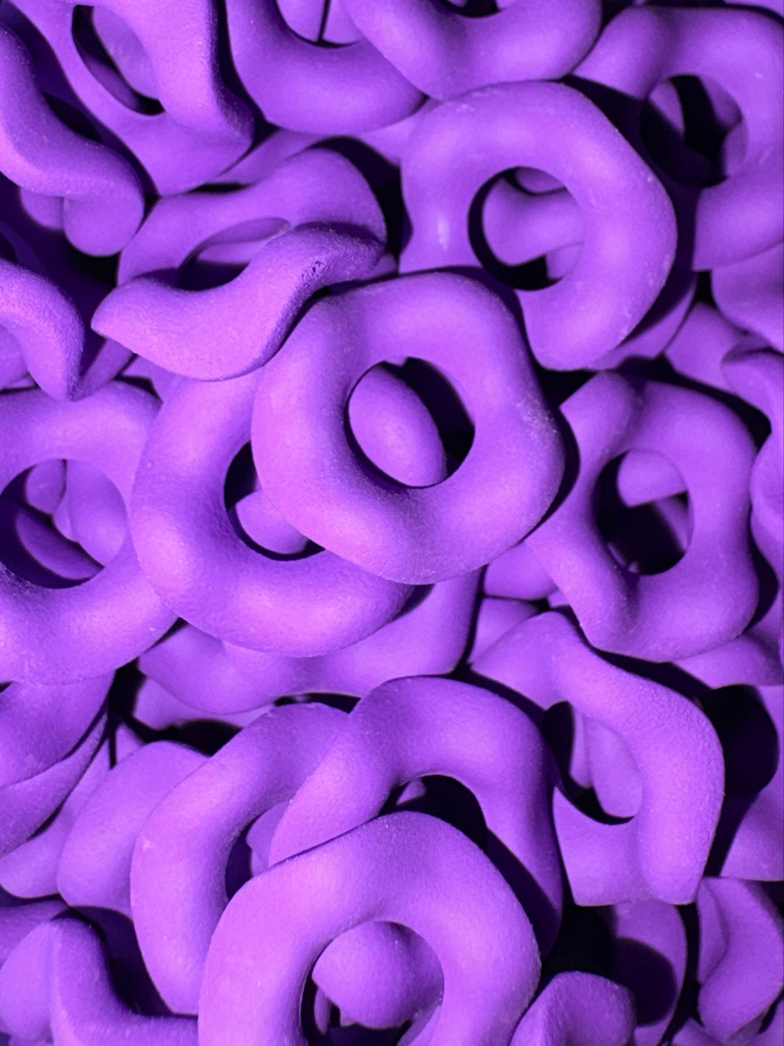 Neon Purple Wavy Spacer 15mm