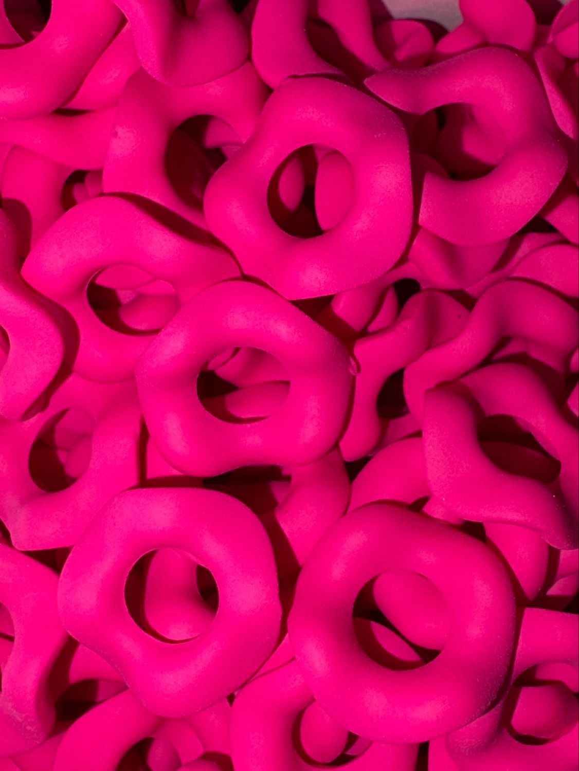 Neon Pink Wavy Spacer 15mm