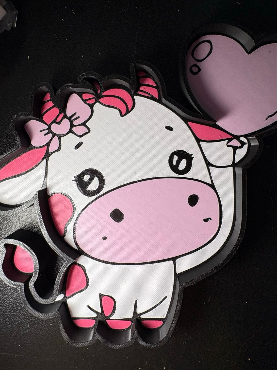 Pink Cow Trinket Tray