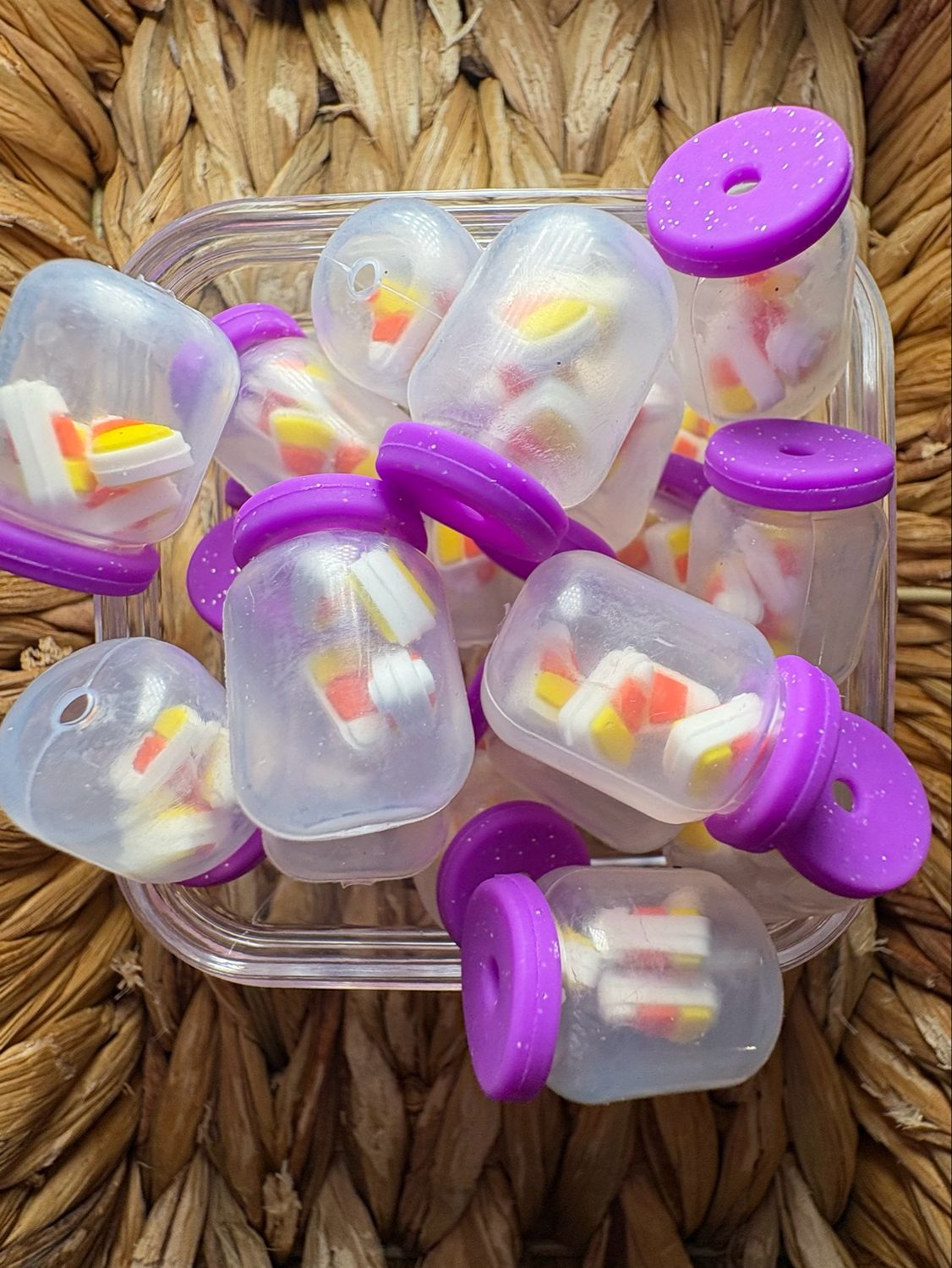 Candy Corn Jar 3d Focal