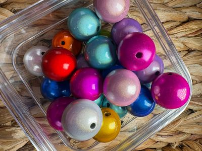 Bulk Bag-20mm Lightbulb Beads-25pc-S307