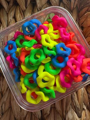 Bulk Bag- Neon Wavy Spacers-15mm-W10