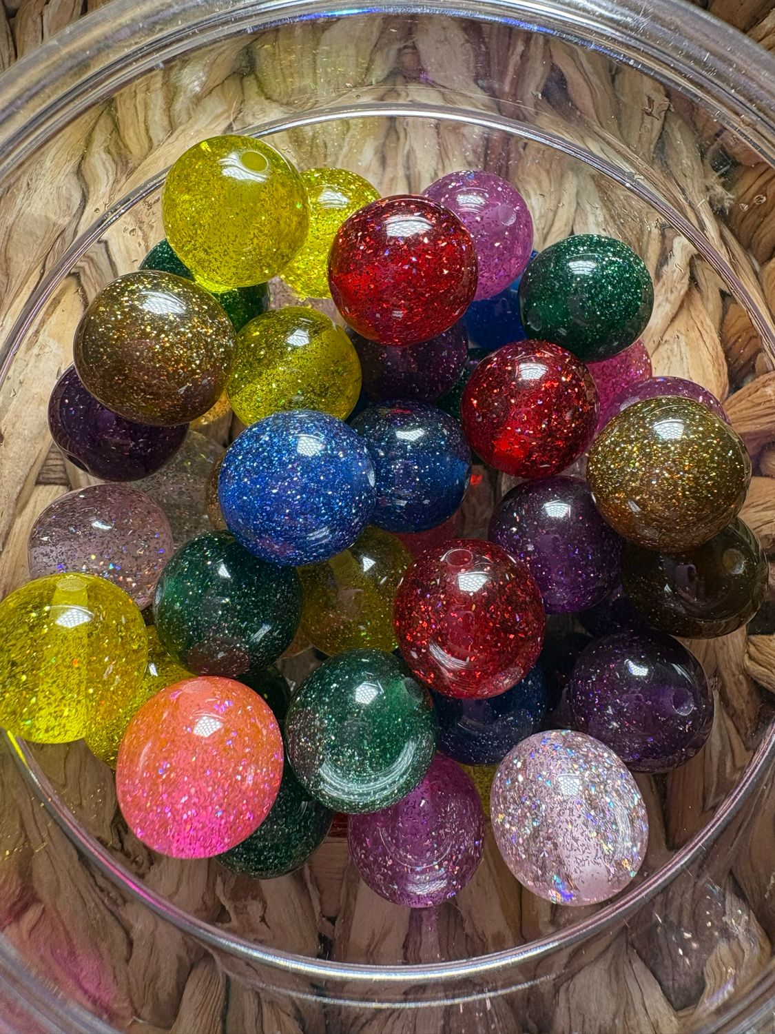 Bulk Bag-16mm Glitter Mix-50pc-S419