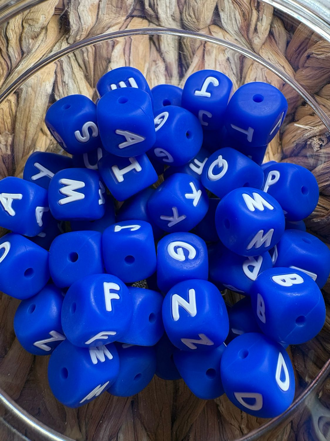 Dark Blue Silicone Letters- Bulk-2 each Letter