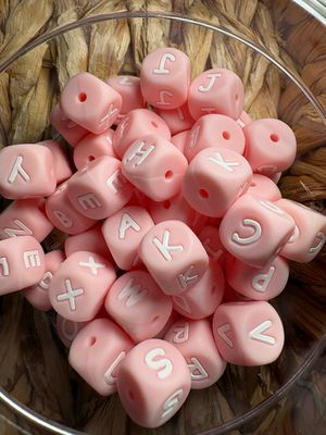Light Pink Silicone Letters- Bulk-2 each Letter