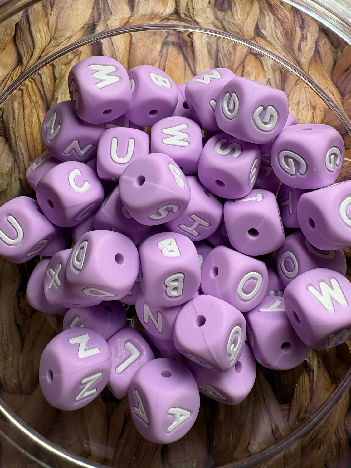 Light Purple Silicone Letters- Bulk-2 each Letter