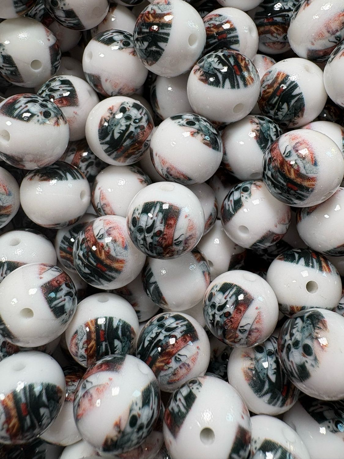 Horror Guys 15mm Silicone Bead