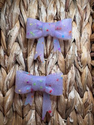 Purple Glitter Party Straw Topper ST20
