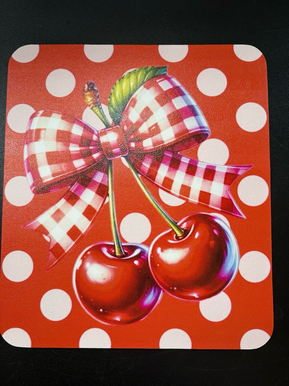 Cherry Bow Mouse Pad