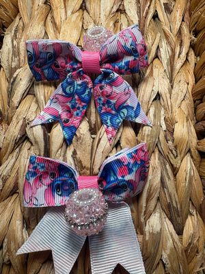 Blue Alien Sugar Bow Bead