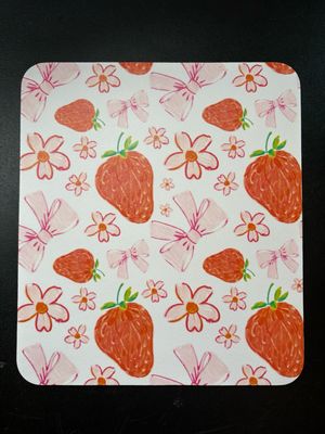 Strawberries &amp; Bows Mouse Pad