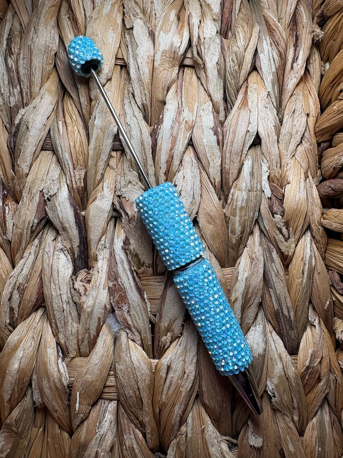 Light Blue AB Rhinestone Pen