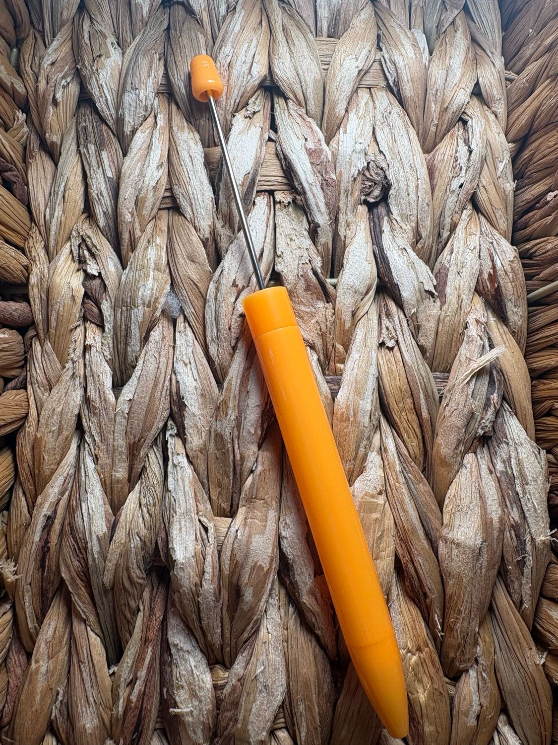 Light Orange Long Stem Pen