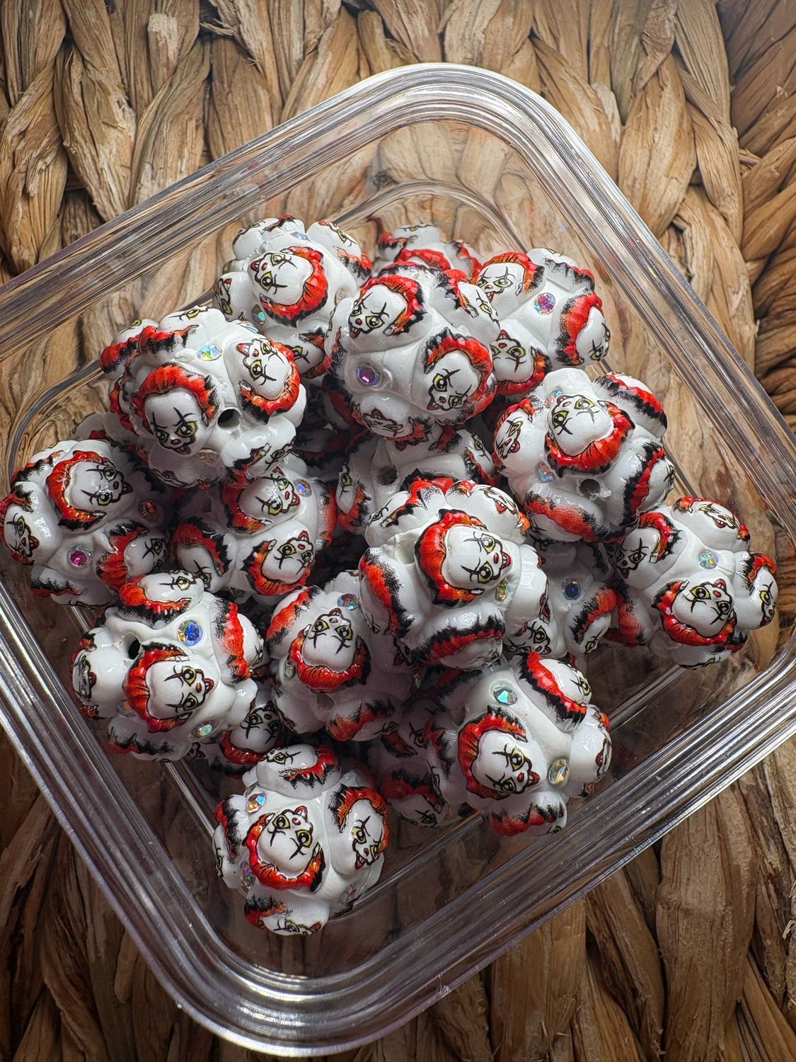 IT Clown Clay Bead