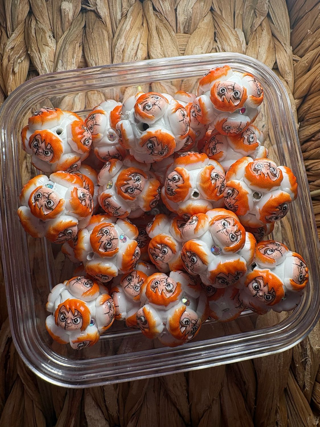 Chucky Head Clay Bead