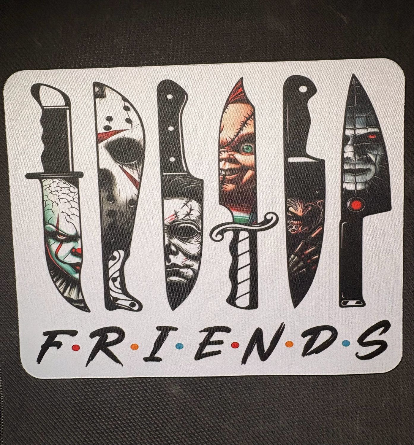 Horror Friends Knife Mouse Pad