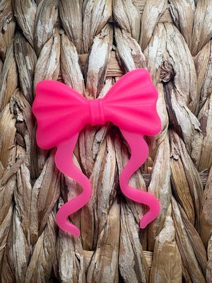 Bright Pink Large Bow Focal