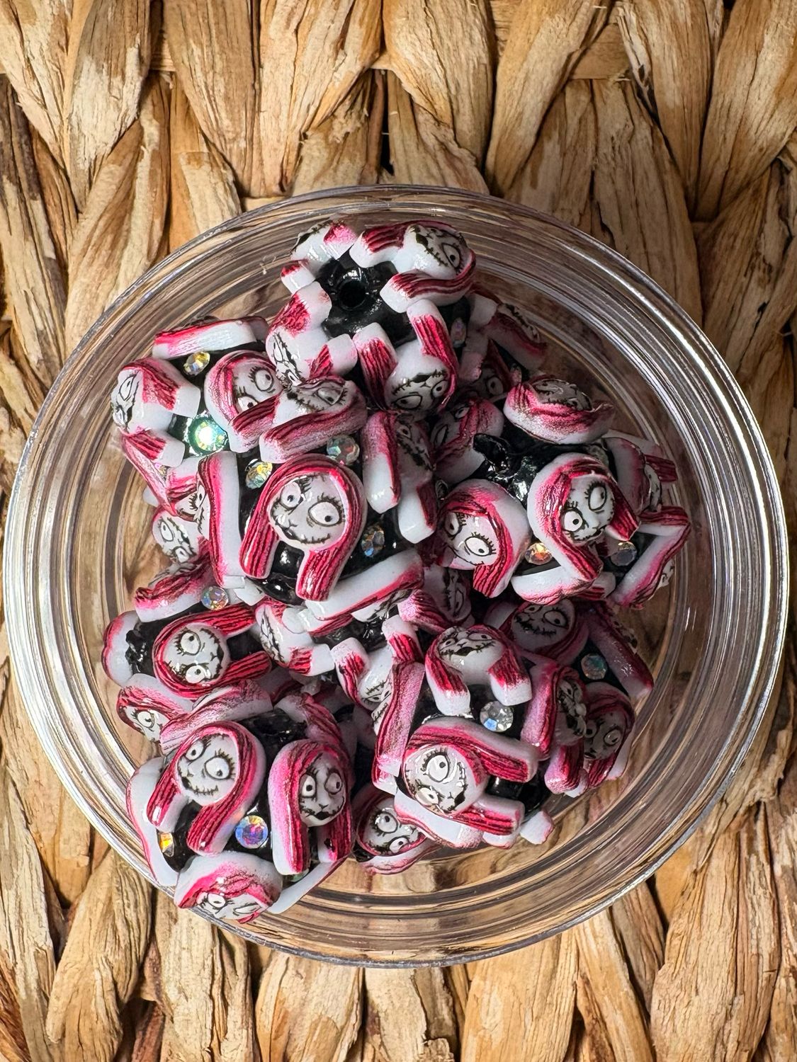 Sally Black Clay Bead