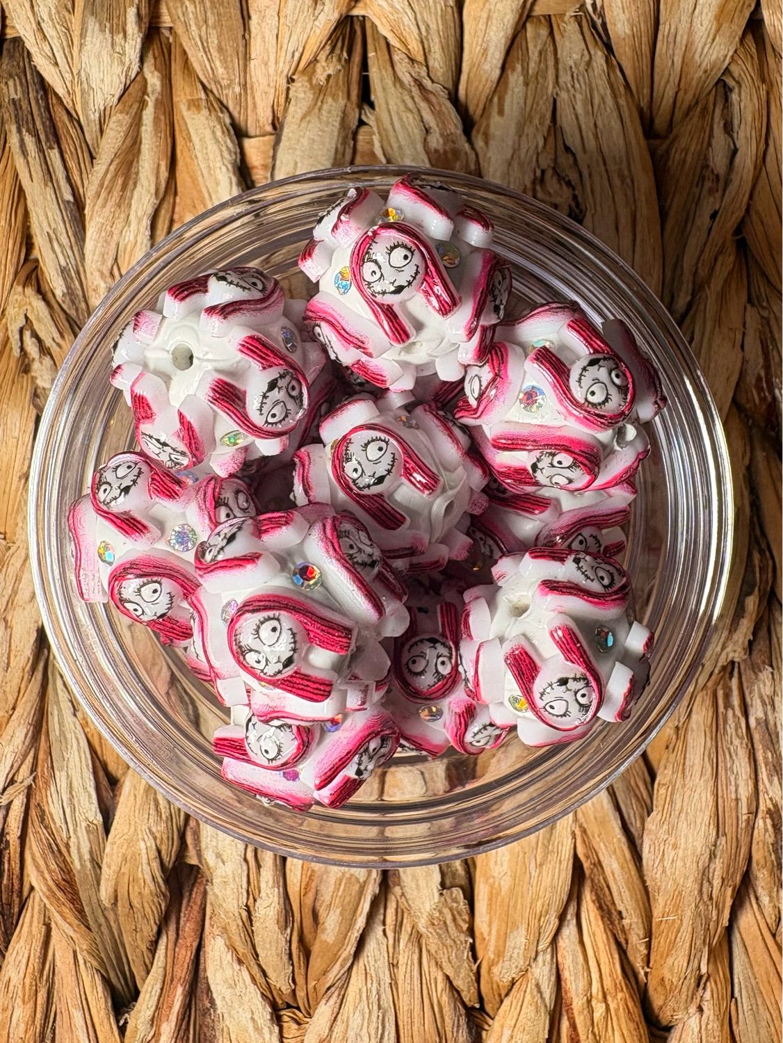 Sally White Clay Bead