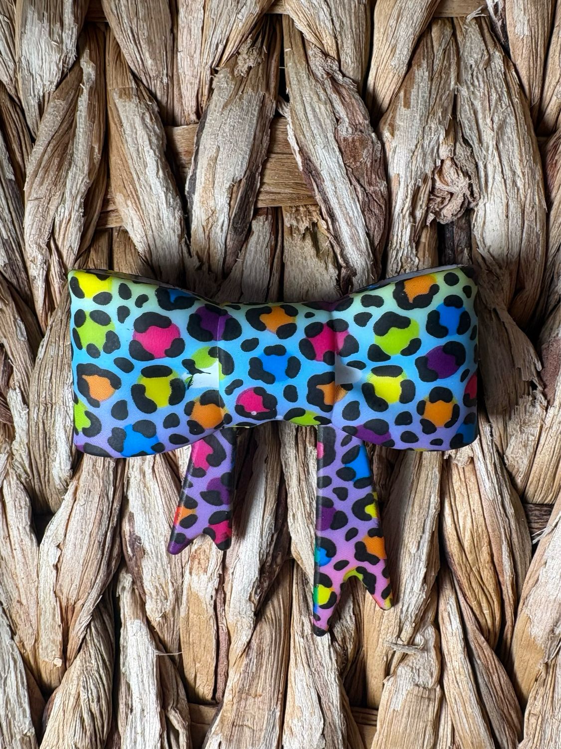 Rainbow Animal Print Straw Topper ST18