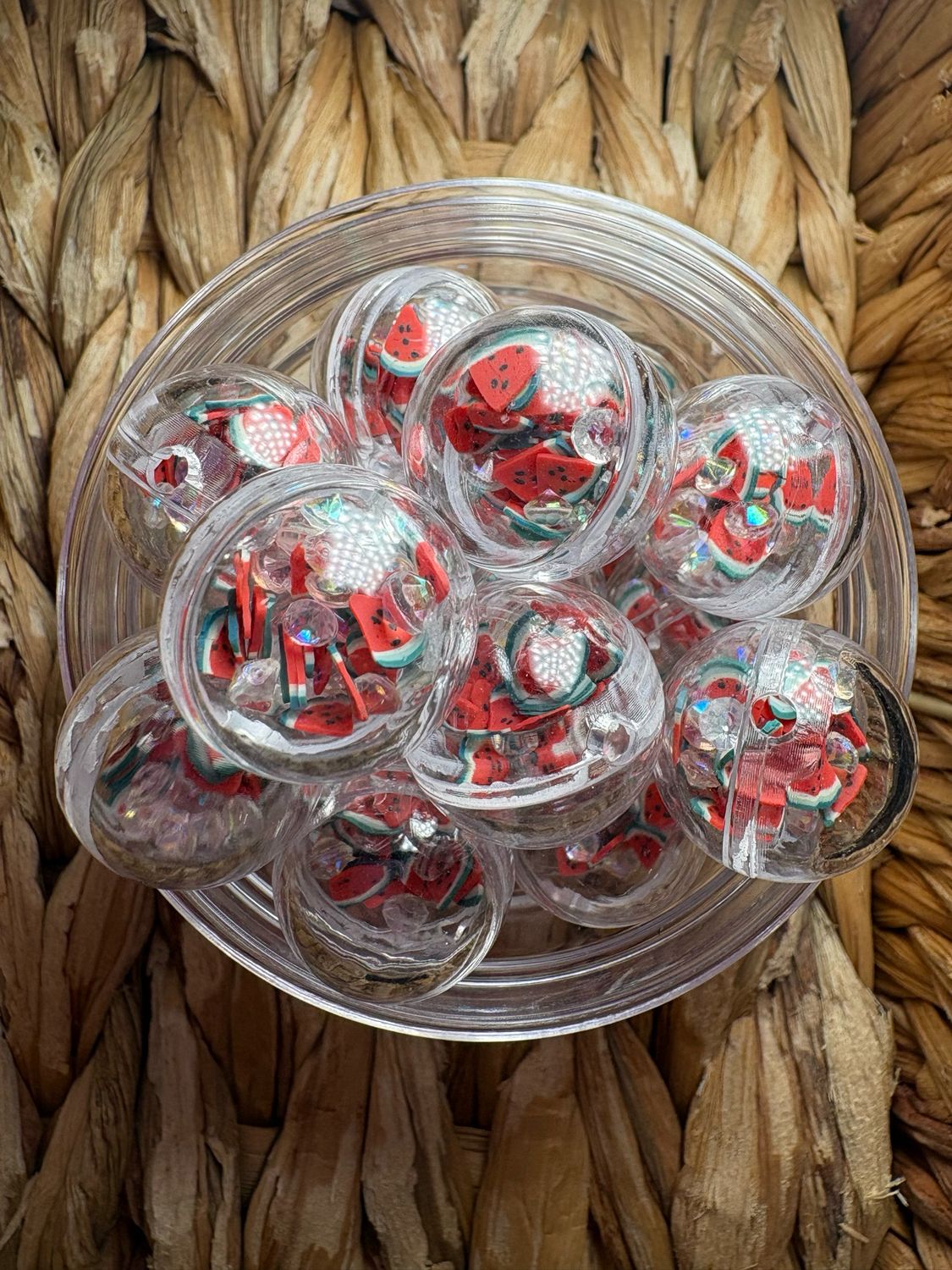 Watermelon Shaker Bead