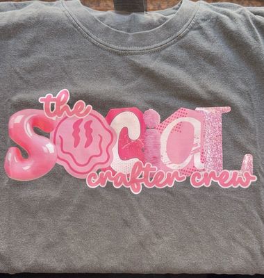 The Social Crafter Crew- Medium (Comfort Colors)