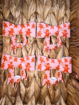 Gingerbread Man Straw Topper ST52
