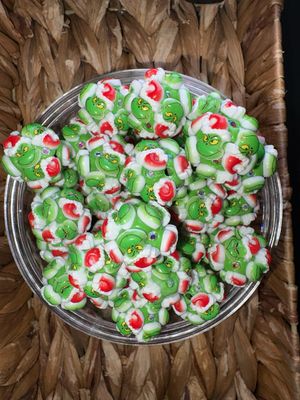 Grinch Clay Bead