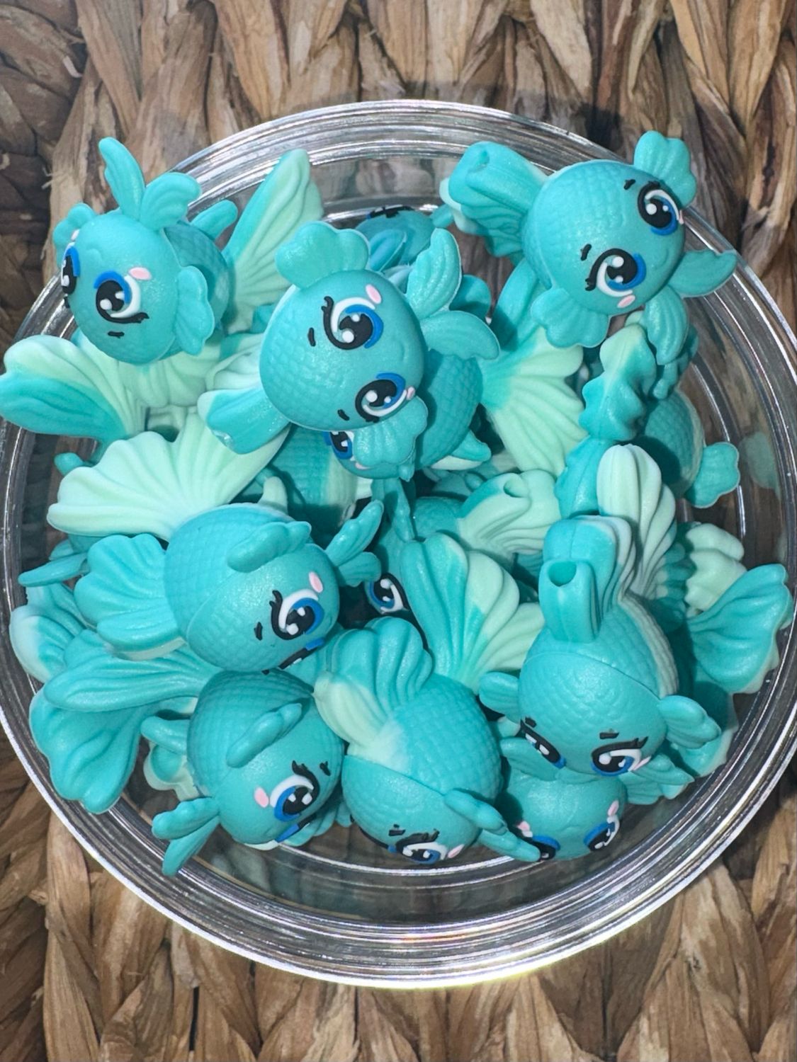 Blue Gold Fish 3d Focal
