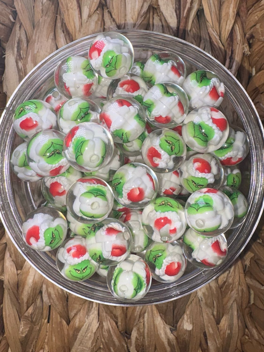 16mm Green Guy Character Bead 