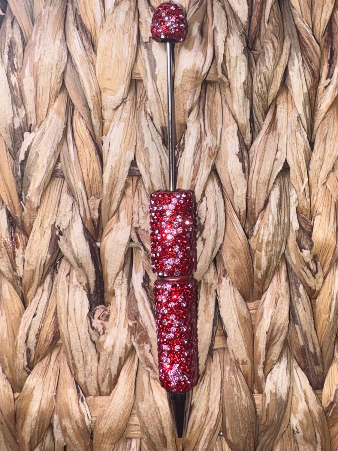 Red &amp; Pink Rhinestone Pen