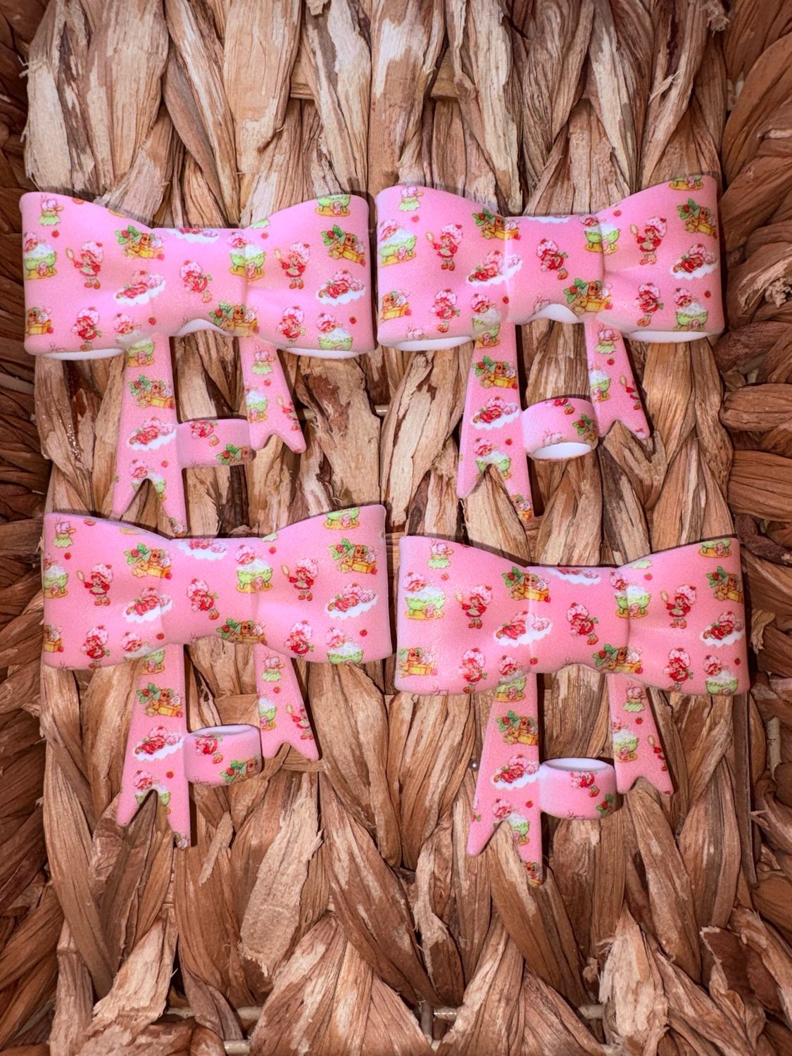 Strawberry Girl Straw Topper ST8