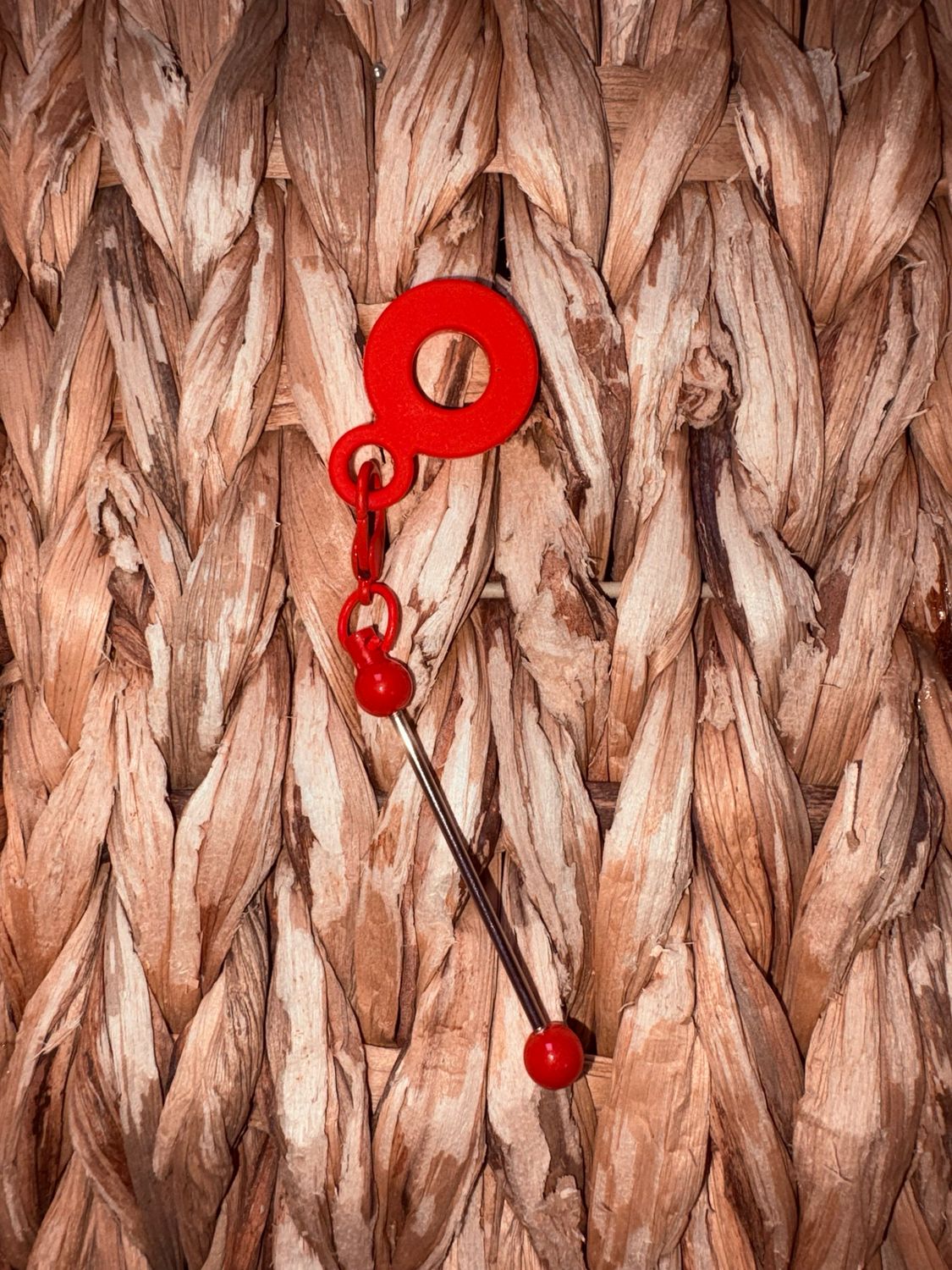 Red Straw Charm