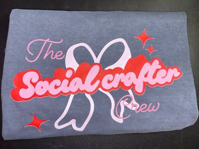 The Social Crafter Crew- Navy Blue 2XL