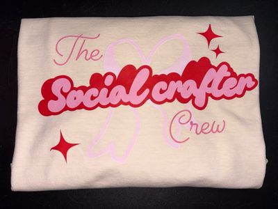 The Social Crafter Crew- Cream XL