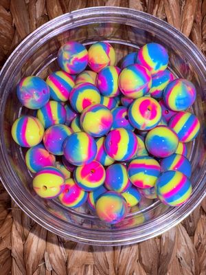 15mm 90s Vibes Liquid Silicone Focal Bead 