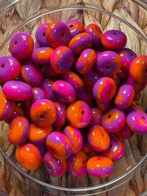 Halloween Town Silicone Abacus Bead