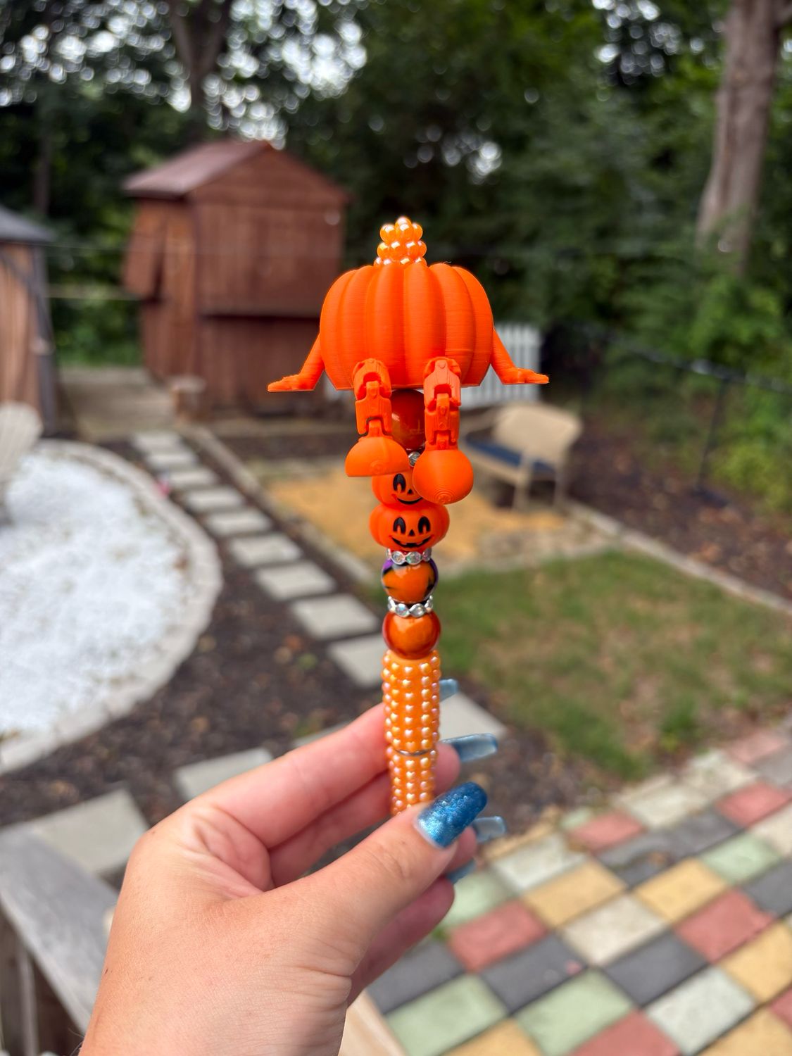 Pumpkin Kicker 3d Printed Bead 