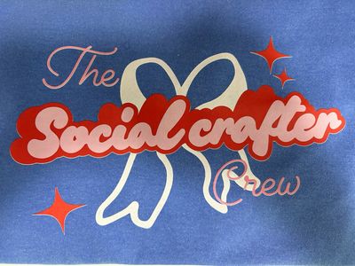 The Social Crafter Crew- Blue XL