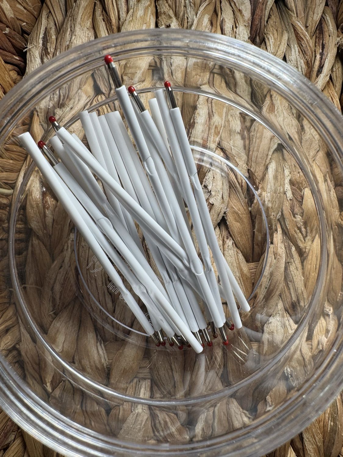 Red Long Stem Pen Refill- 15pc Thin