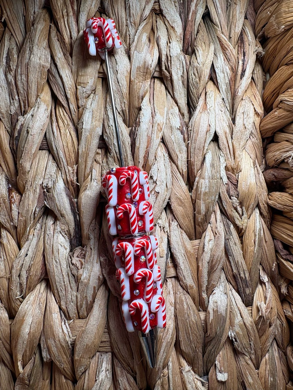 Candy Cane Clay Pen
