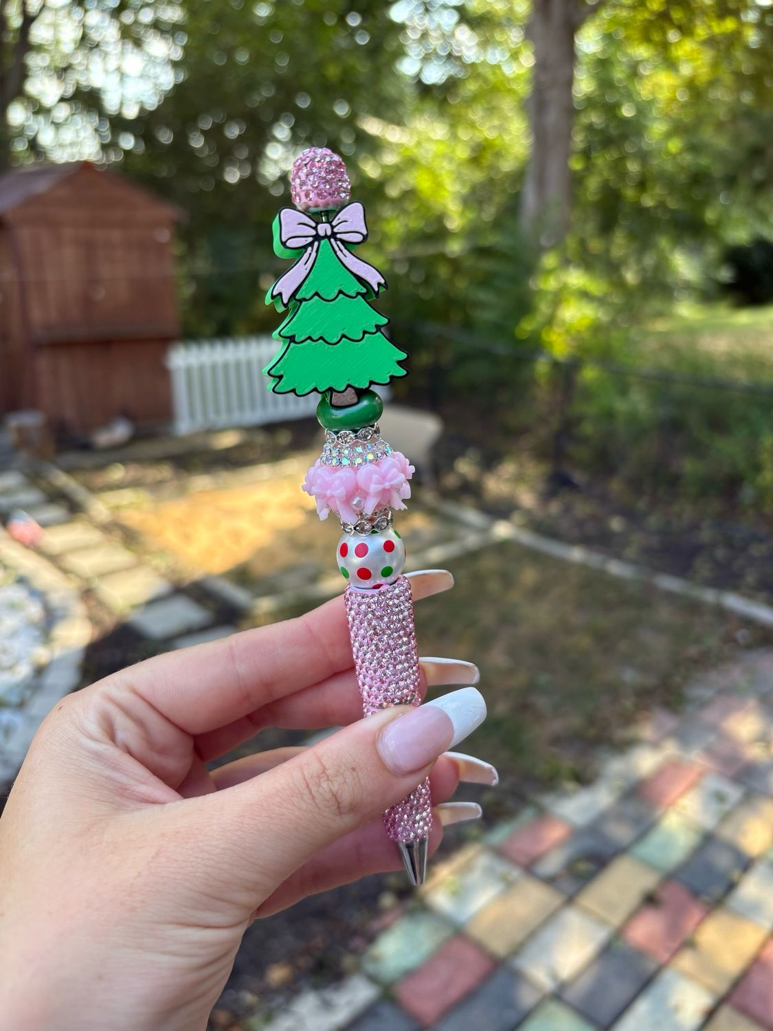 Christmas Tree 3d Printed Bead/Straw Topper