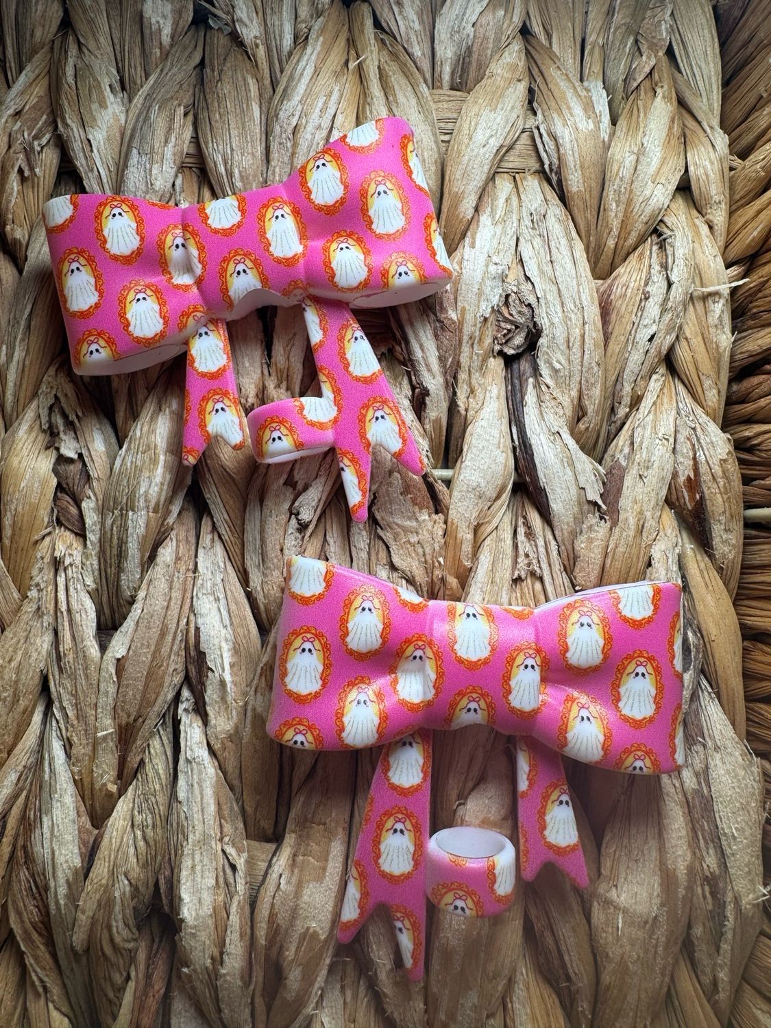 Pink Ghostie Straw Topper (TSC Exclusive)
